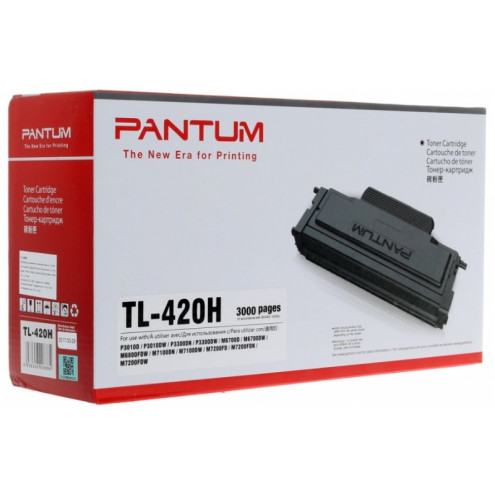 Картридж Pantum TL-420H для принтеров Pantum P3100, P3010, P3300, M6700, M6800, M7100, M7200, M7300