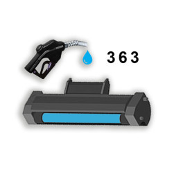  Заправка картриджа Oki 363/332 Cyan